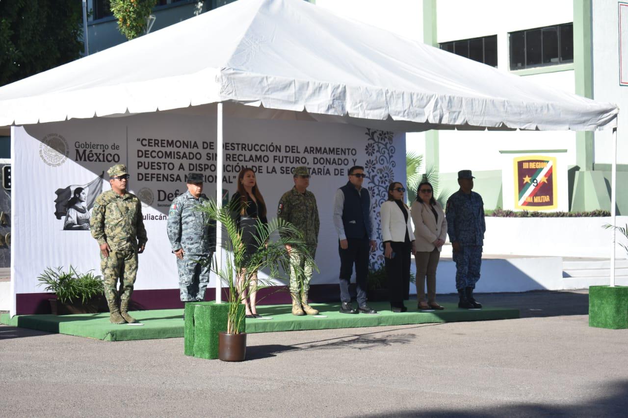 $!Destruye Ejército más de 250 armas decomisadas y donadas en campañas