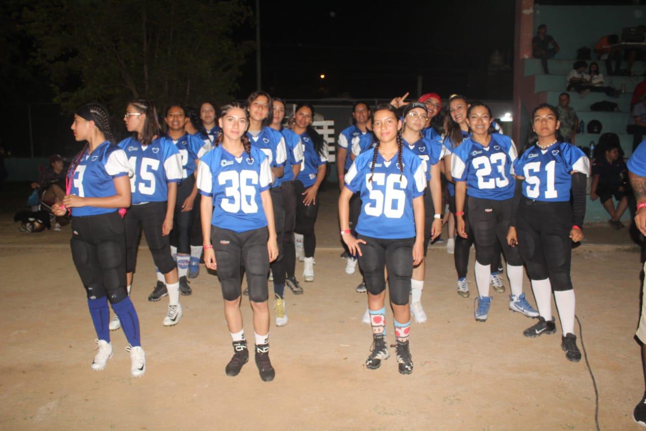 $!Cantan el primer down del Tazón Pacífico de Futbol Americano Femenil