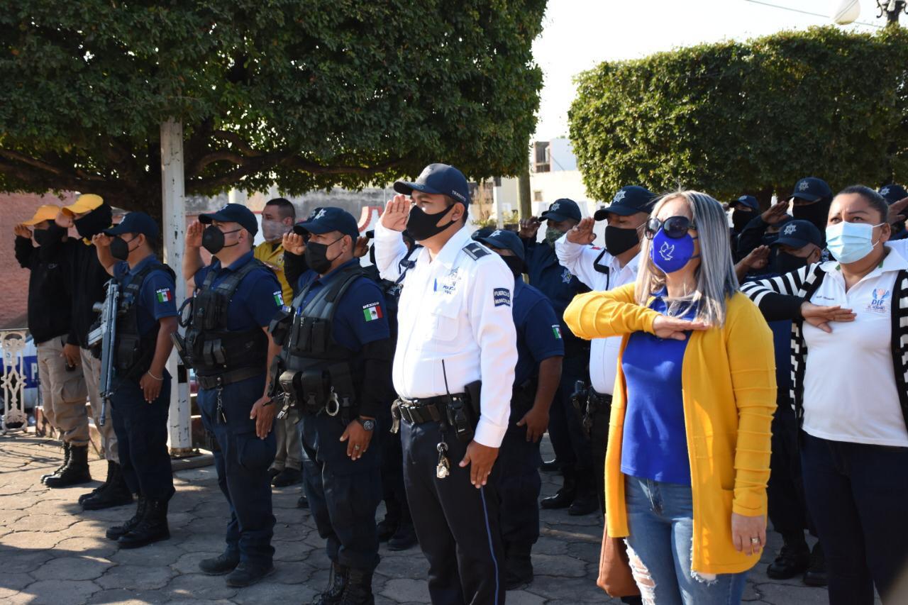 $!En Rosario, autoridades conmemoran el Natalicio de Benito Juárez