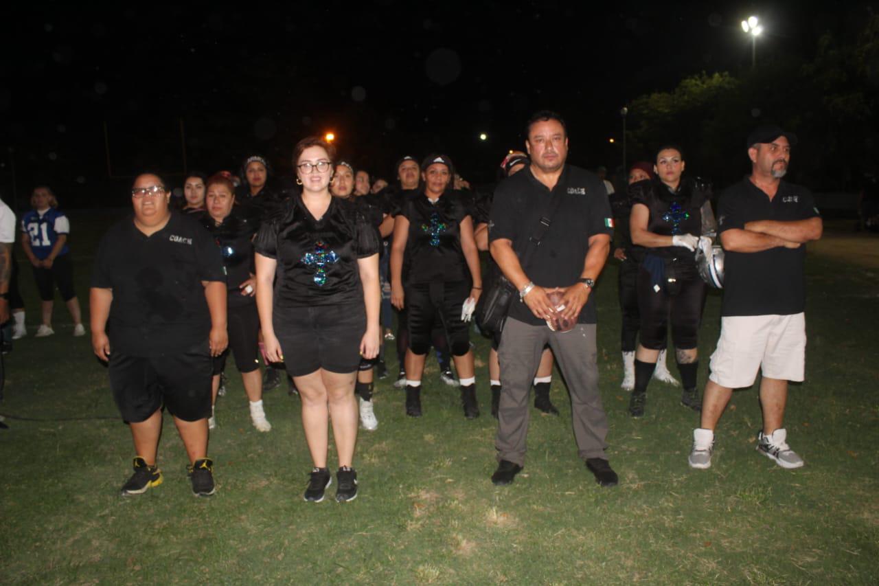 $!Cantan el primer down del Tazón Pacífico de Futbol Americano Femenil