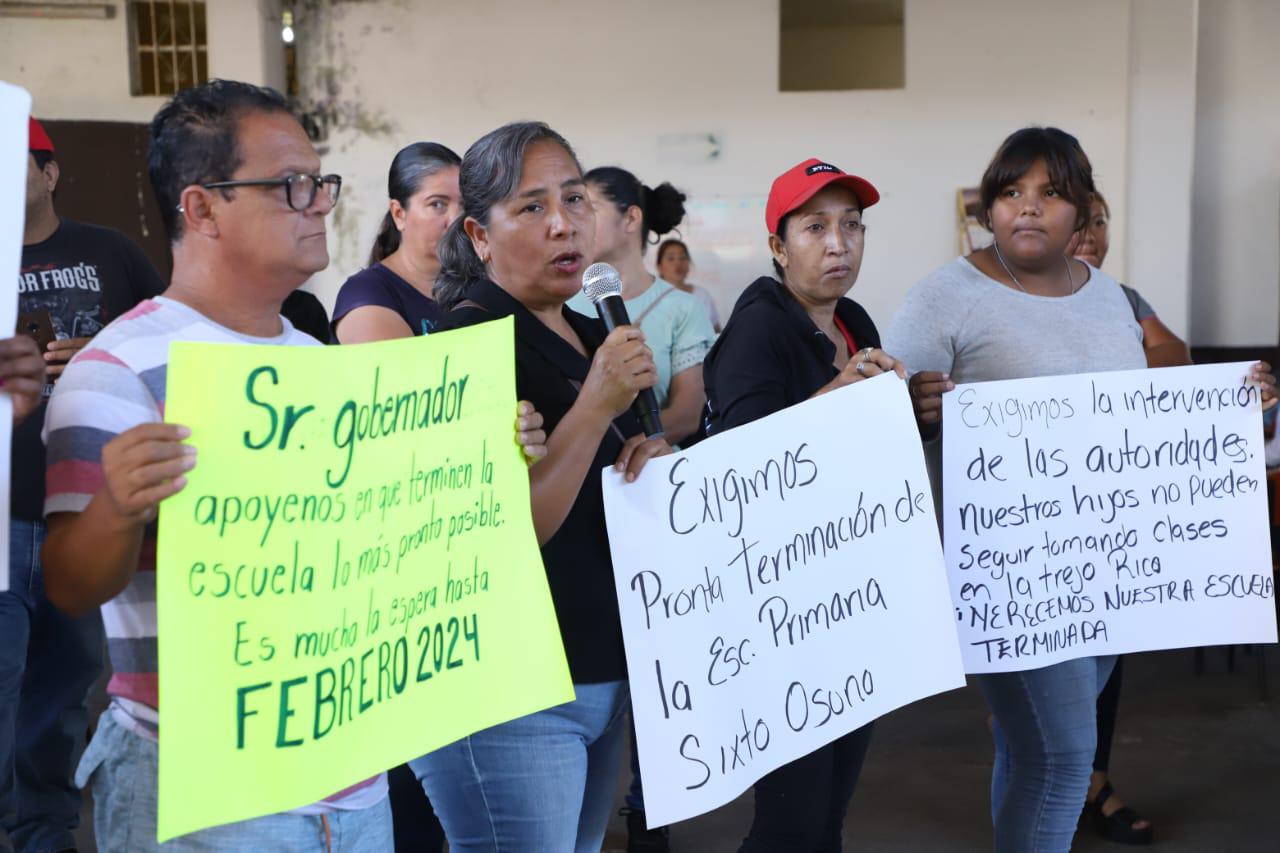 $!Piden en Villa Unión que agilicen obra en primaria Sixto Osuna