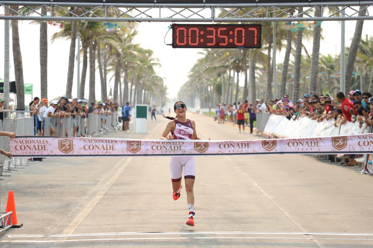 $!Cierra Sinaloa con oro y bronce el triatlón de los Nacionales Conade