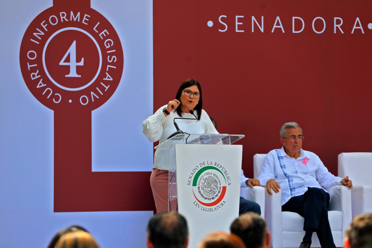 $!Presenta la Senadora Imelda Castro su cuarto informe de labores; evento reúne al músculo morenista