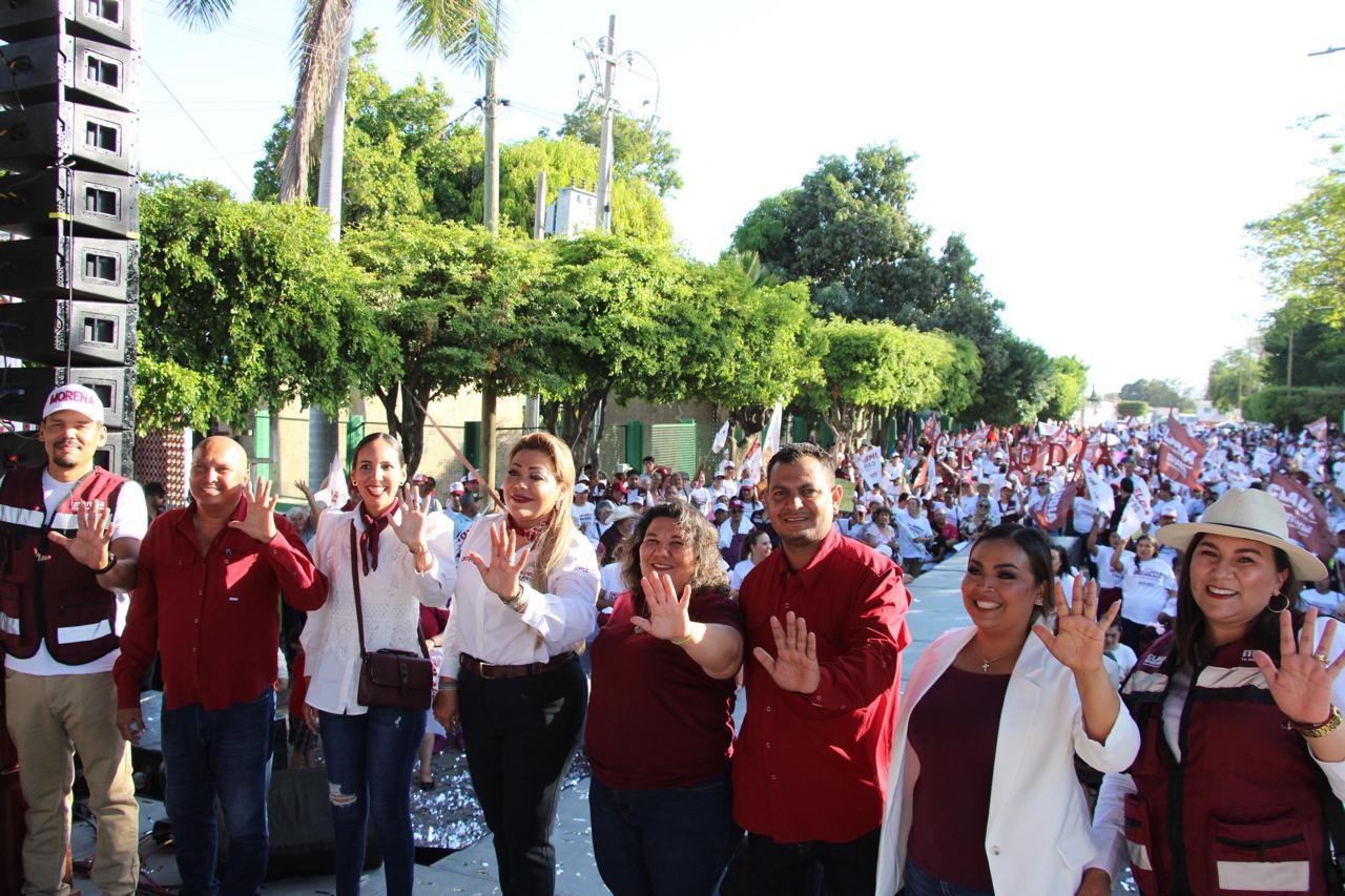 $!Claudia Valdez cierra su campaña por la Alcaldía de Rosario