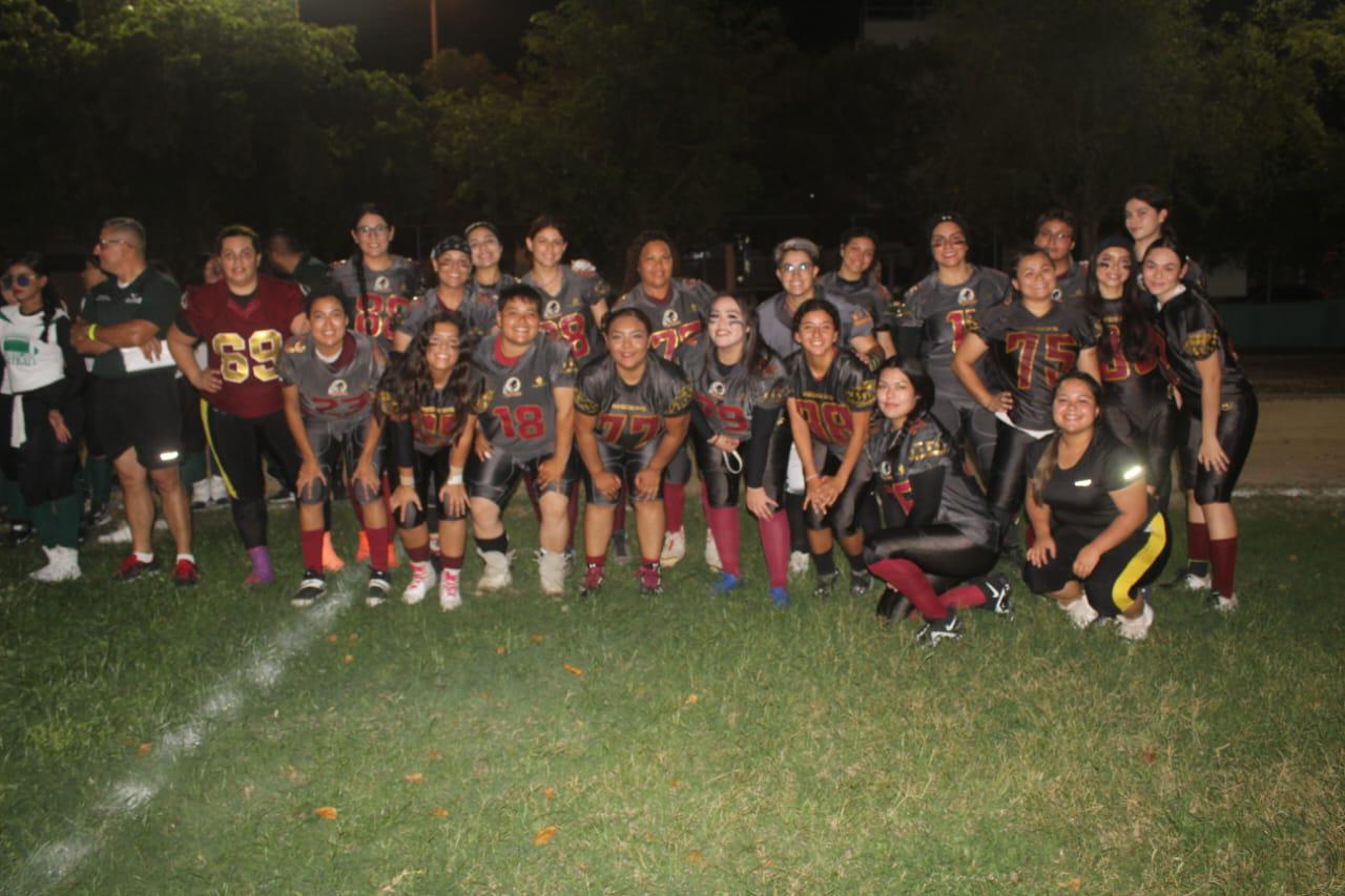 $!Cantan el primer down del Tazón Pacífico de Futbol Americano Femenil