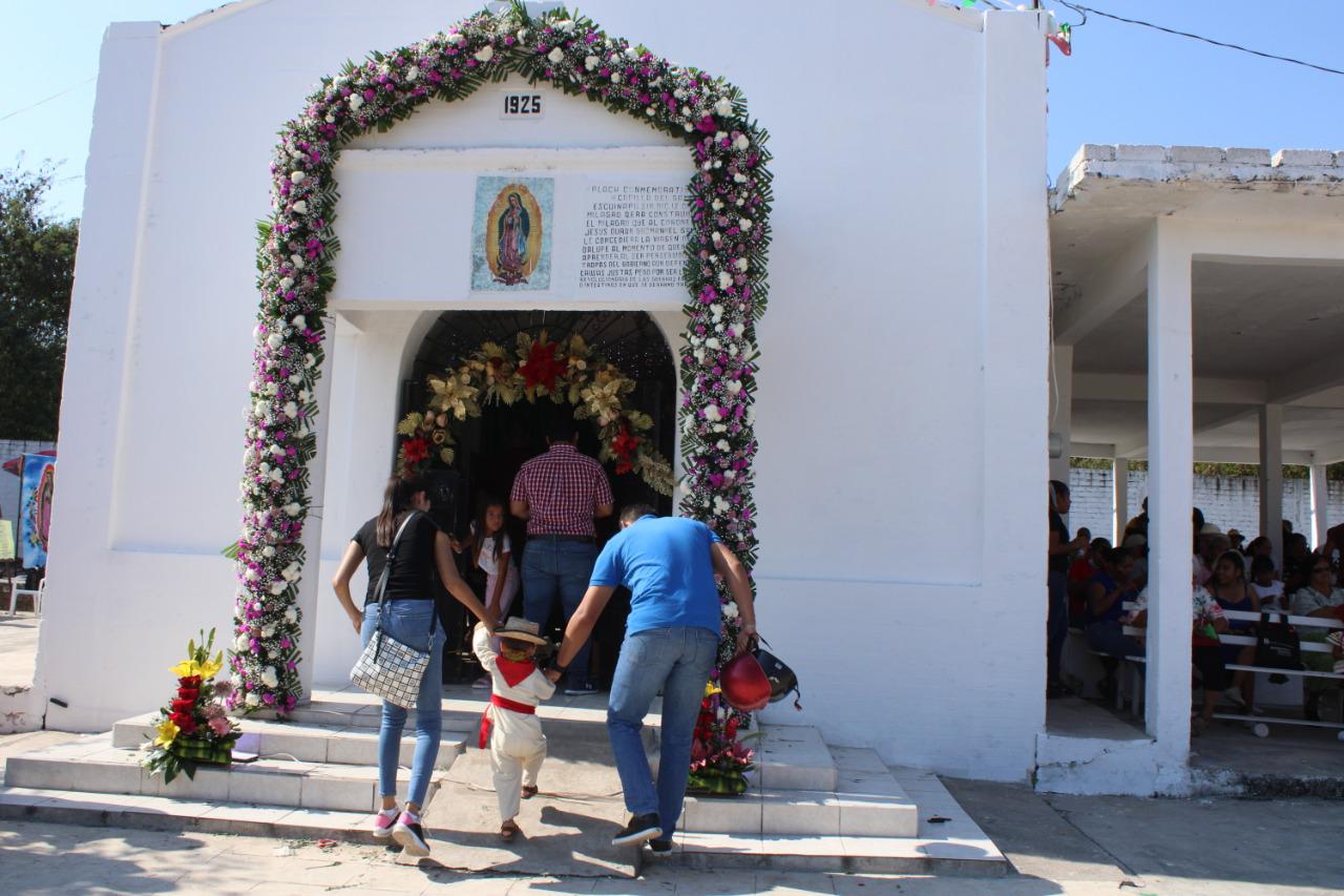 $!Celebran a la Guadalupana en Escuinapa