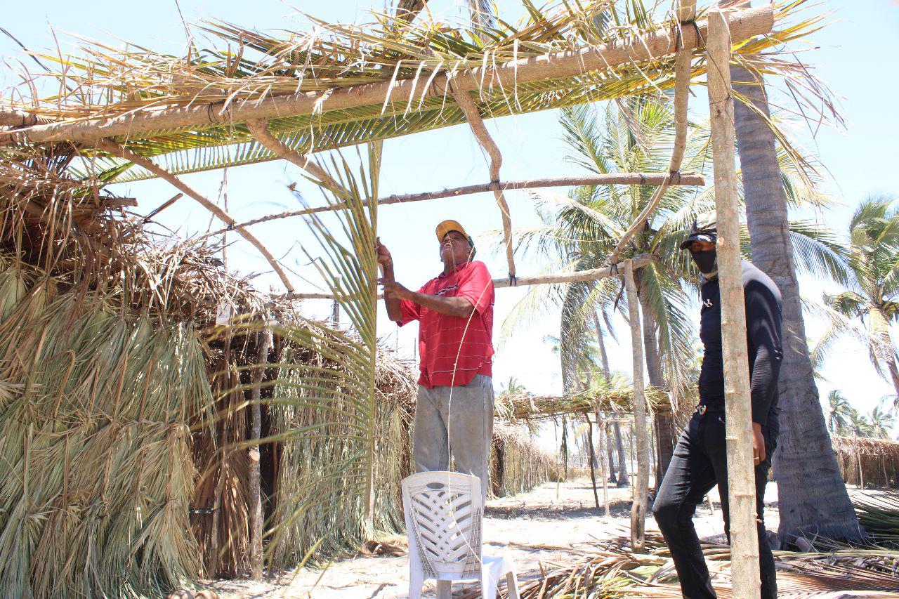 $!Avanzan trabajos en las Fiestas del Mar de Las Cabras en Escuinapa