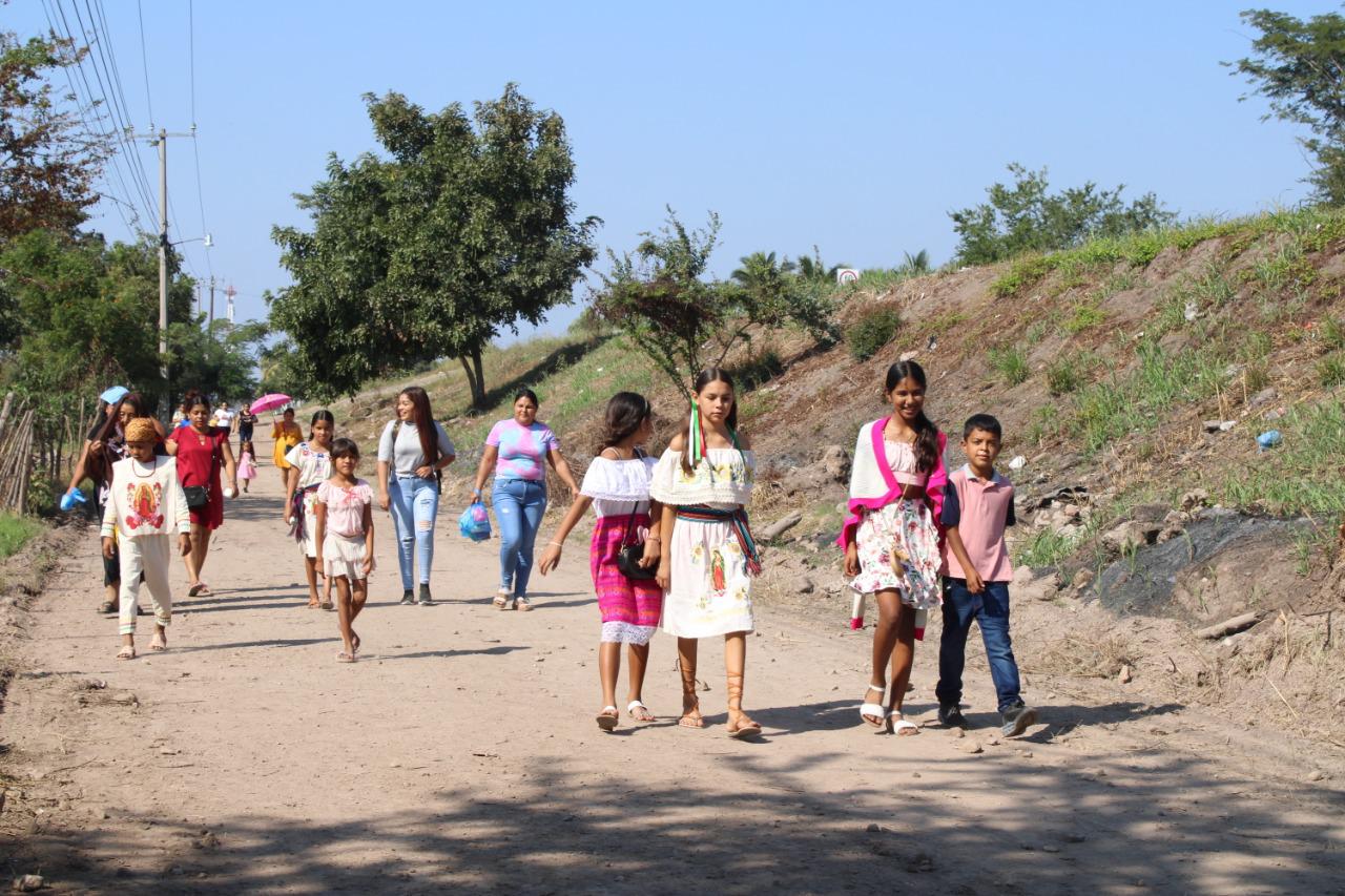 $!Celebran a la Guadalupana en Escuinapa