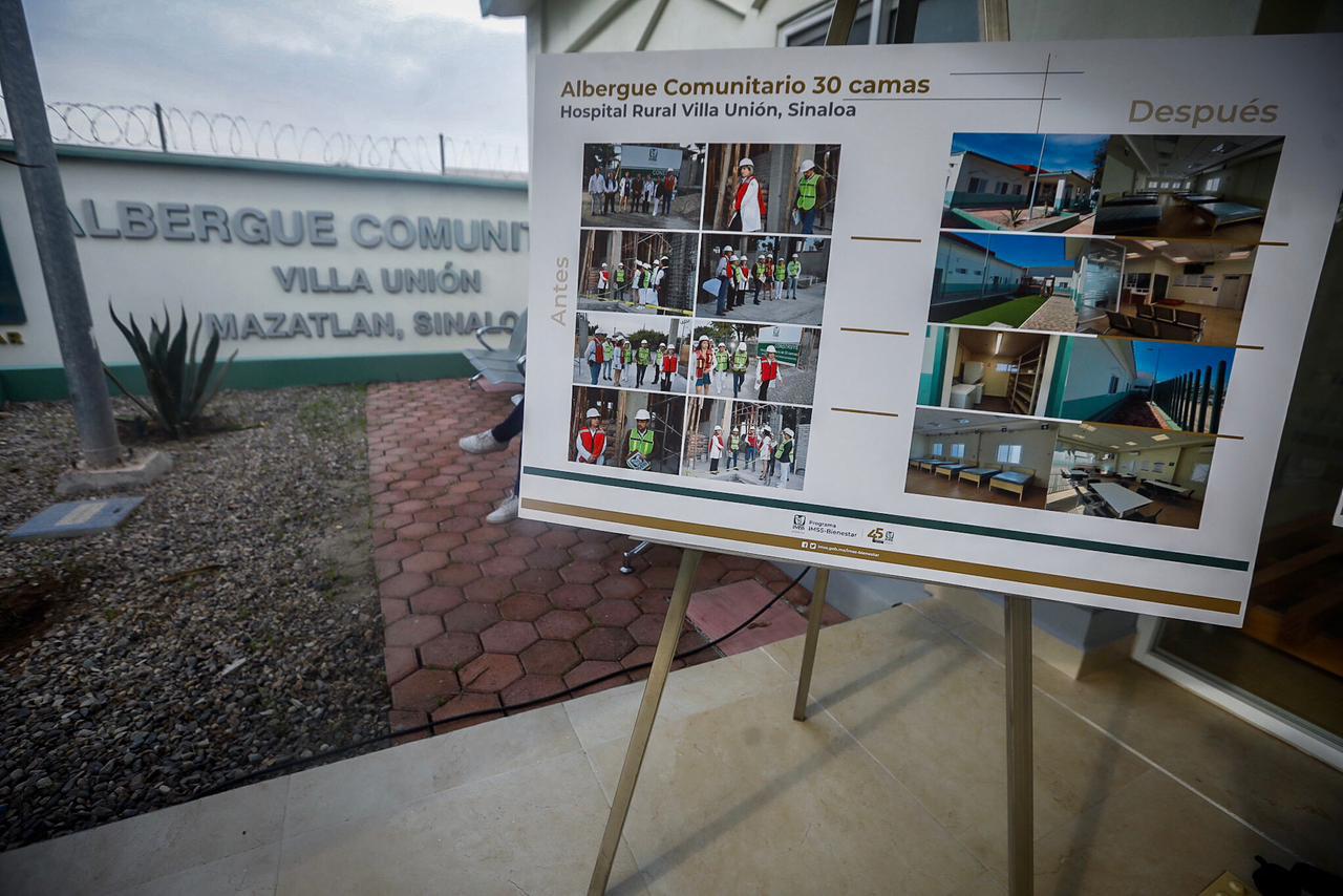 $!Rubén Rocha Moya y Zoé Robledo inauguran albergue comunitario en Villa Unión