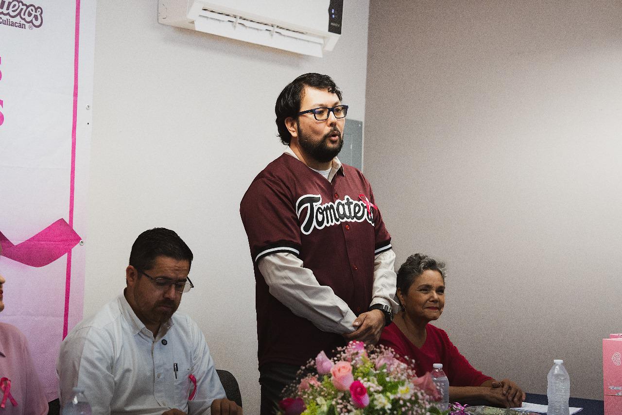 $!Tomateros y DIF Sinaloa concretan apoyo en lucha contra cáncer de mama