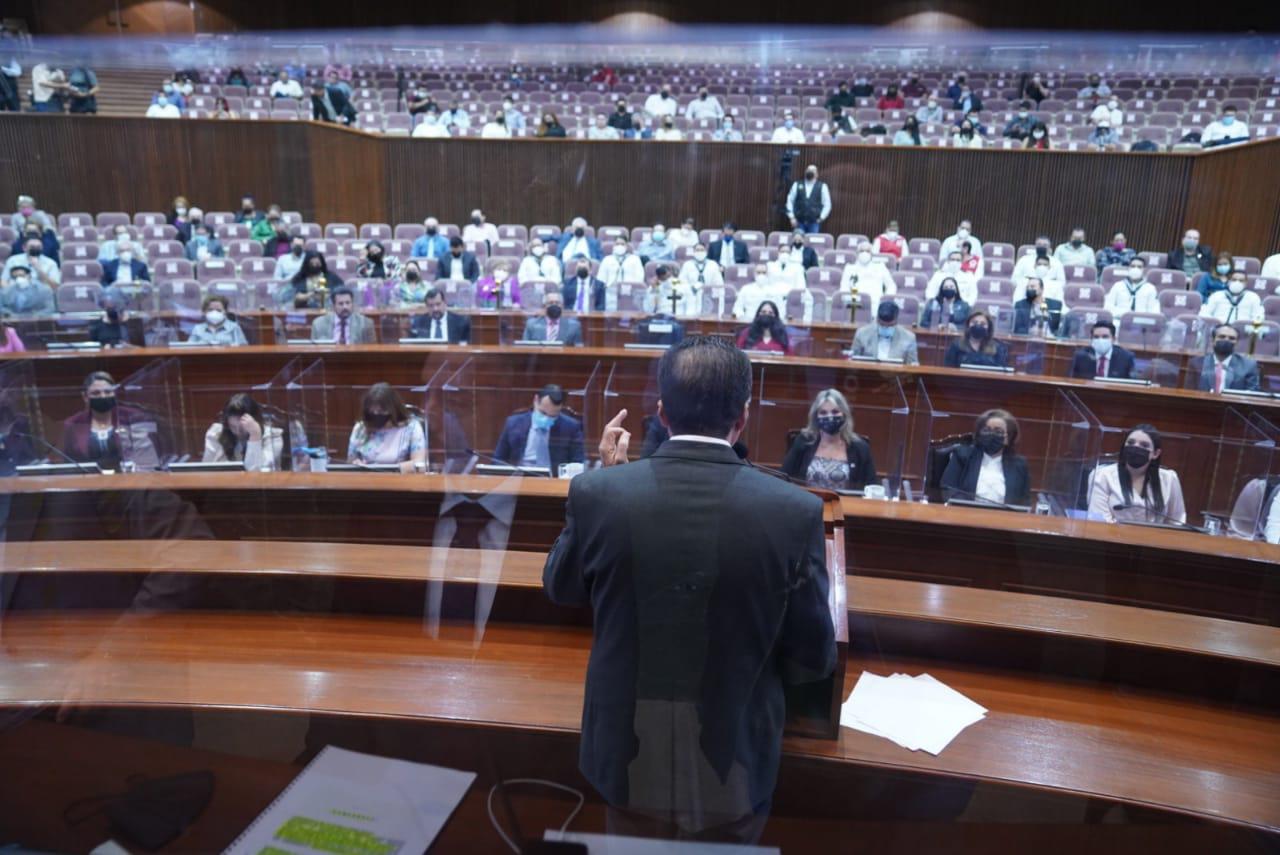 $!Inscriben el nombre de la Armada de México en el Muro de Honor del Congreso de Sinaloa