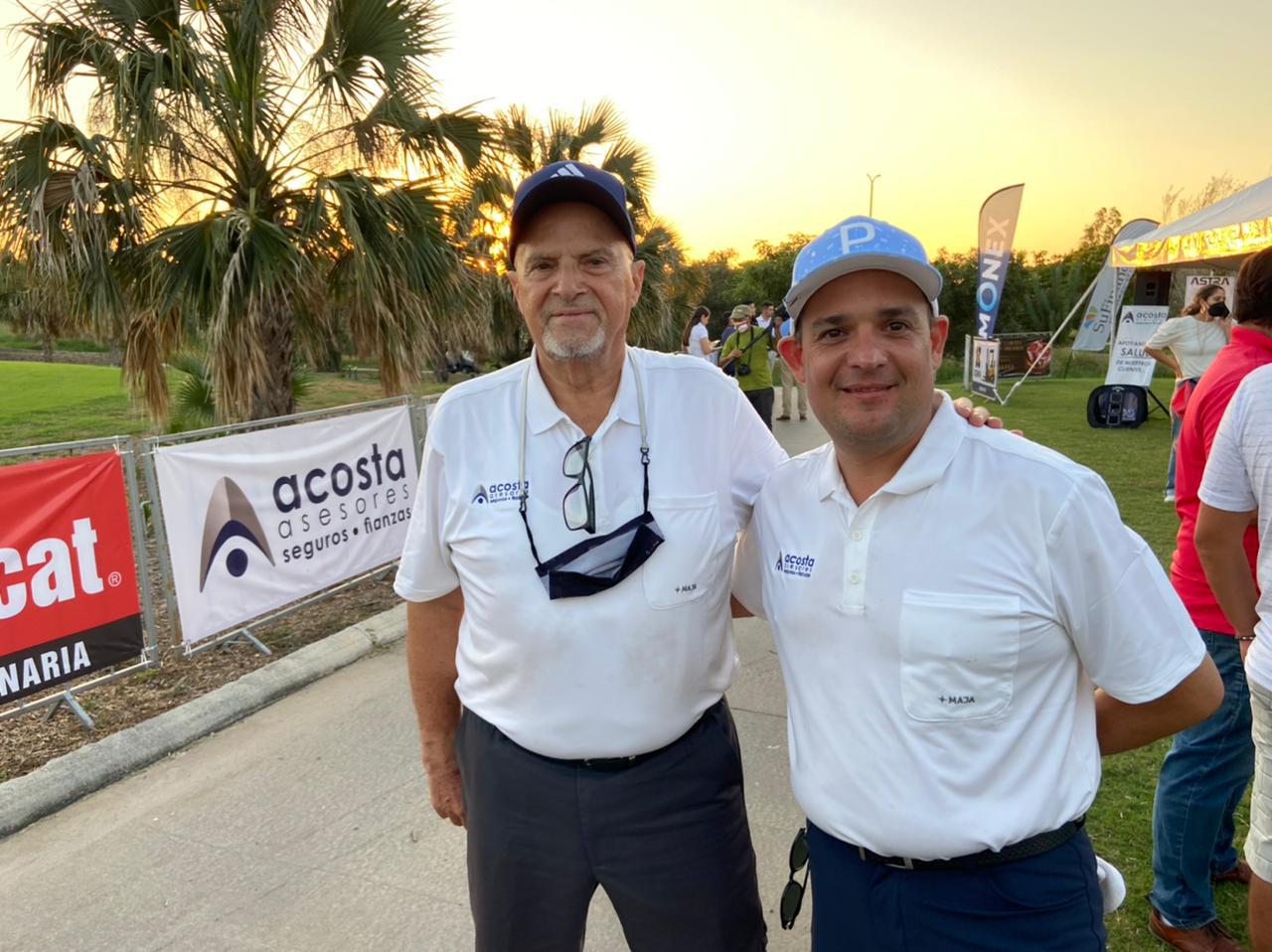 $!Willy Acosta y Jorge Palomino, organizadores del torneo del golf.