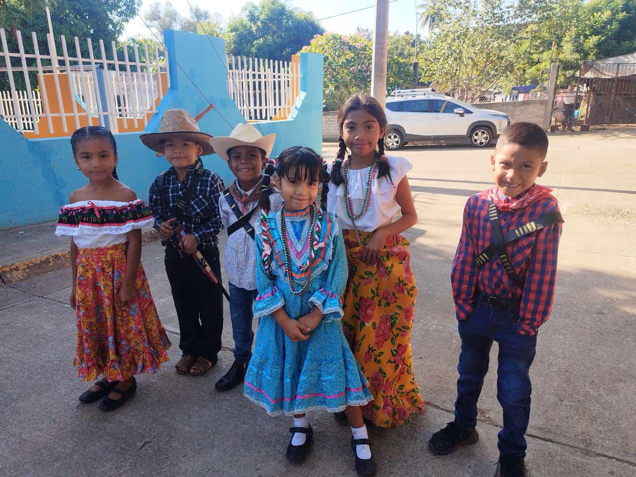 $!Planteles de la colonia Colosio en Rosario celebran la Revolución Mexicana