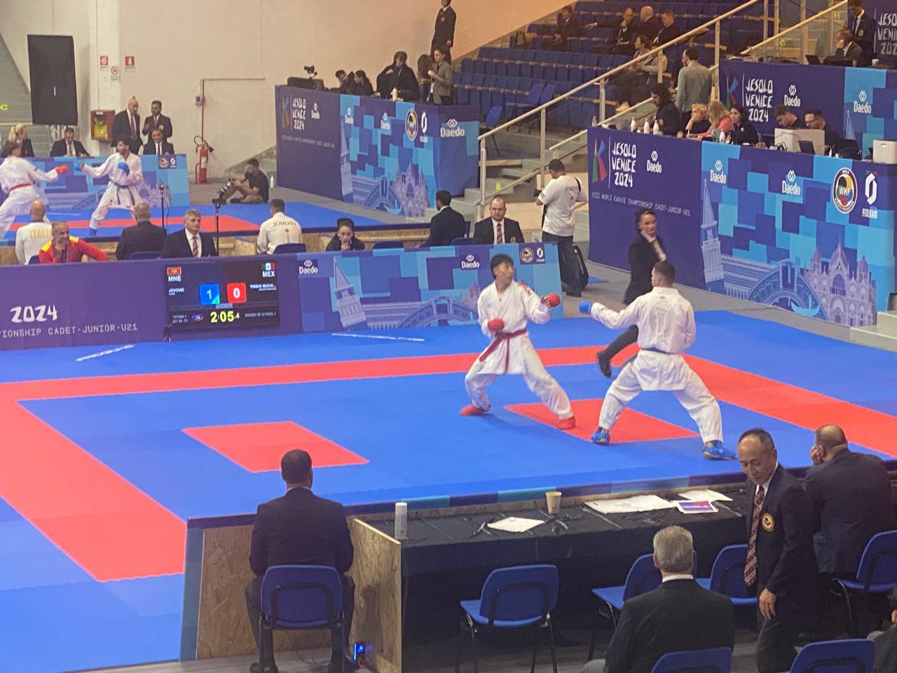 $!Debutan mazatlecos en el Campeonato Mundial de Karate Jesolo, Venecia 2024