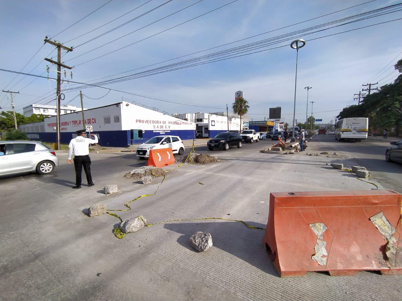 $!Trabajos en la avenida Gabriel Leyva.