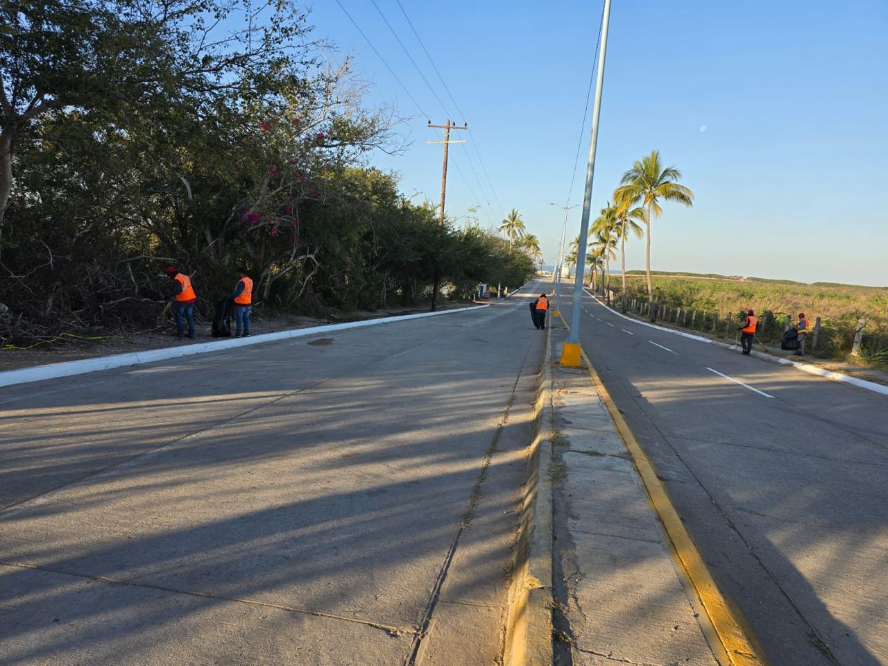 $!Limpian de madrugada las playas de Mazatlán; sacan más de 500 bolsas llenas de basura