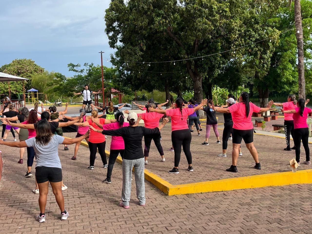 $!Con máster class de zumba inician festejos por aniversario de fundación de El Rosario