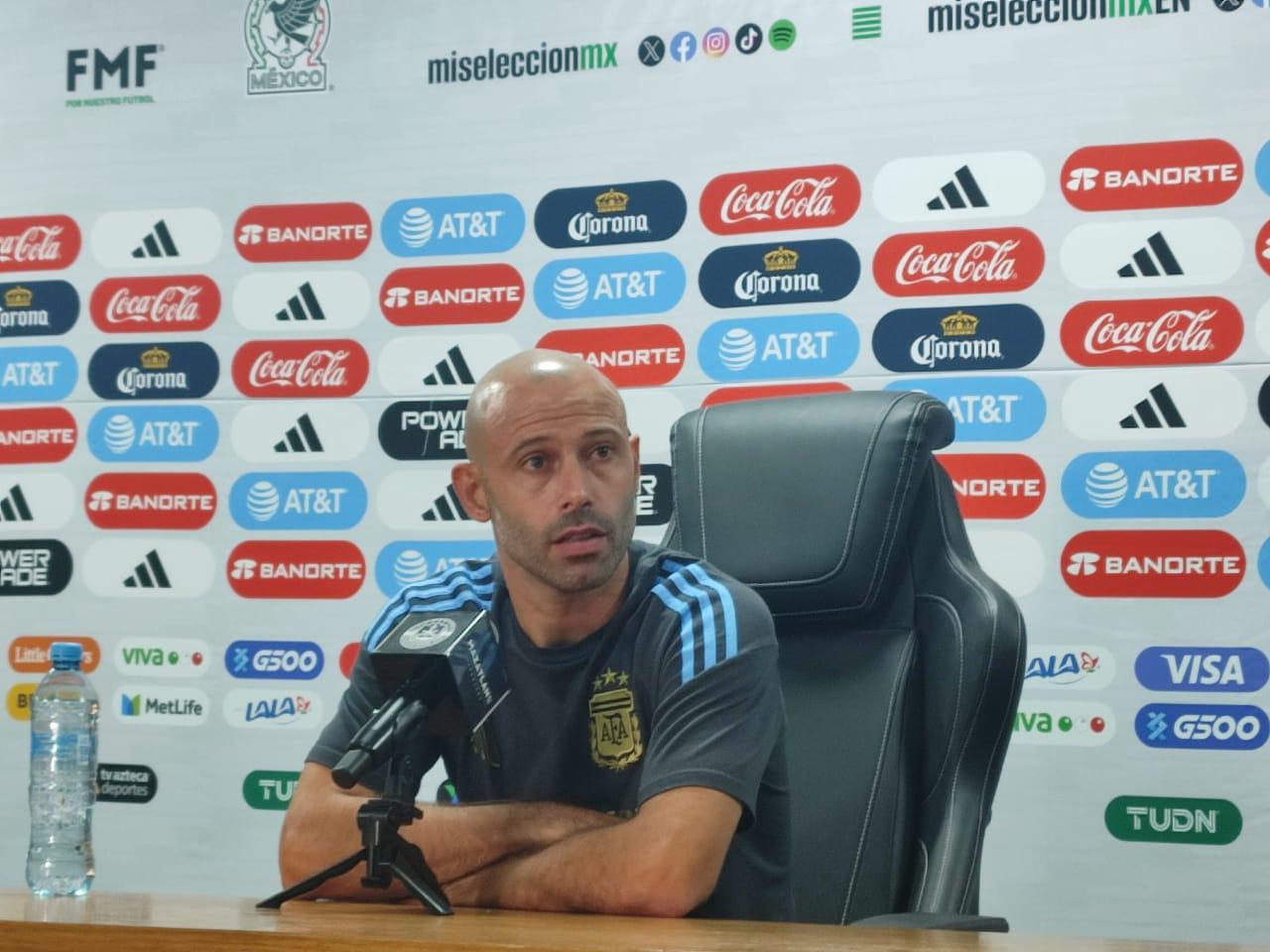 $!México es una selección que compite: Javier Mascherano