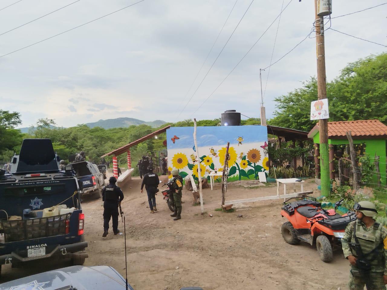 $!Mantienen corporaciones cerco de seguridad en la zona serrana de Sinaloa municipio