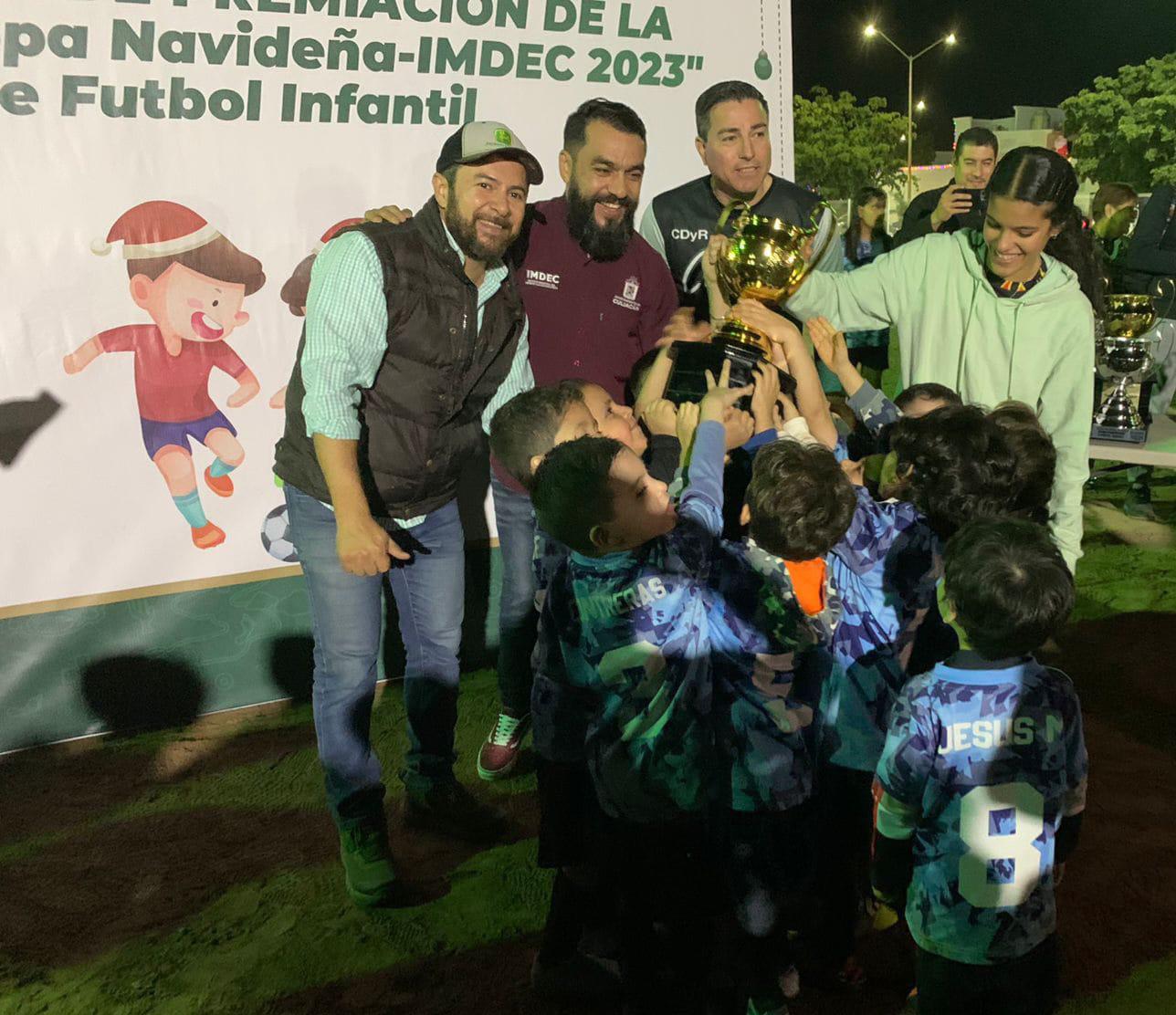 $!Con éxito culmina Copa Navideña Imdec 2023 de Futbol 9 Infantil