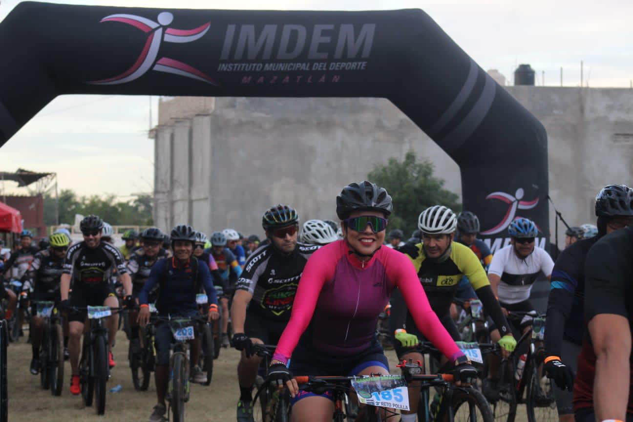 $!Toman 300 ciclistas el Reto Polillas 2023