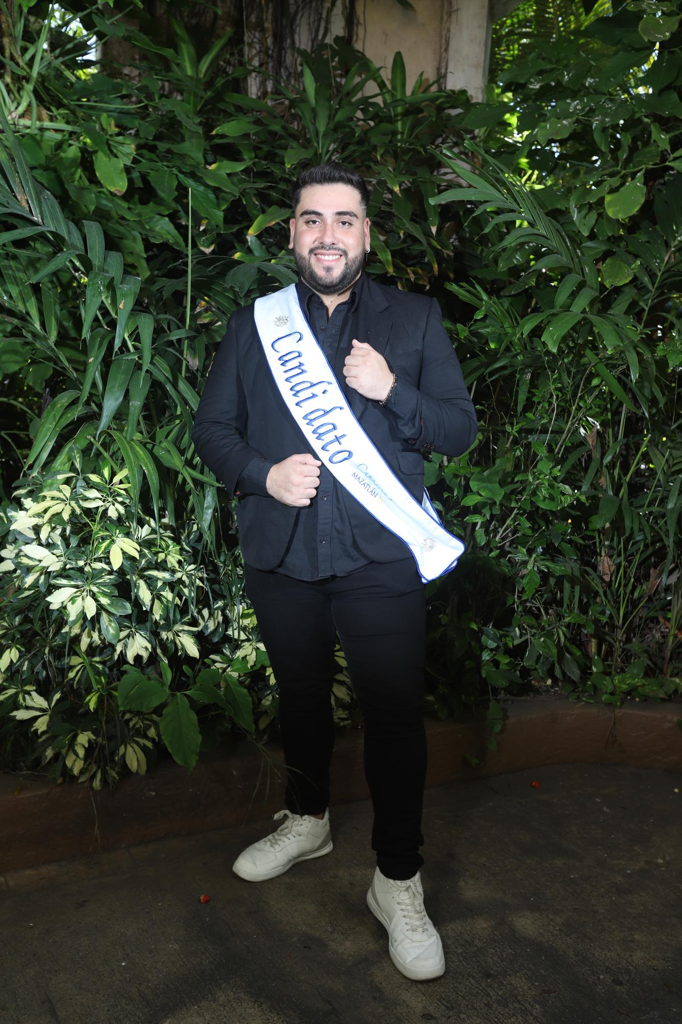 $!Brayan Durán anhela obtener la corona del Rey de la Alegría del Carnaval de Mazatlán 2025.