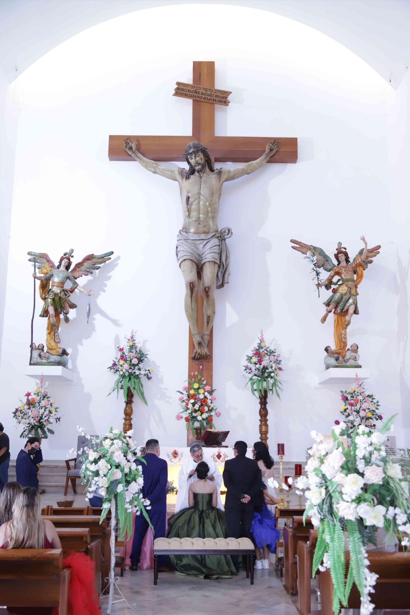 $!La ceremonia se realizó en el Santuario de Santa María de América.