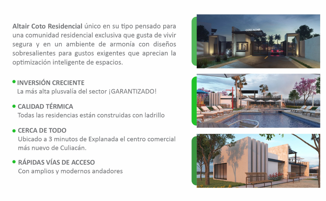 $!Tiene Altair Coto Residencial las mejores casas en el distrito sur de Culiacán