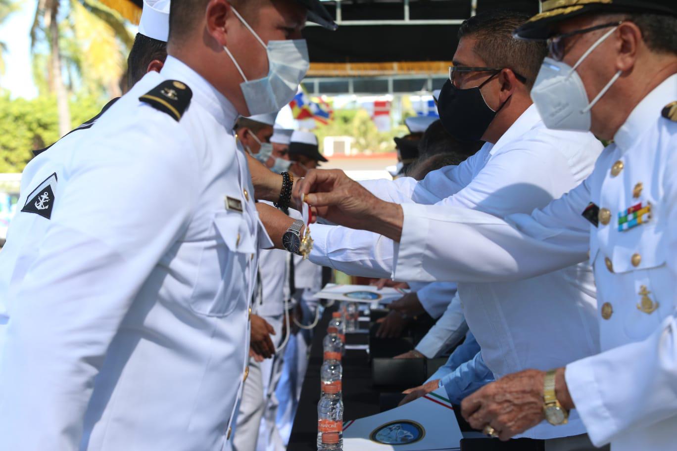 $!Celebran el 111 aniversario de la Revolución Mexicana en la Cuarta Zona Naval