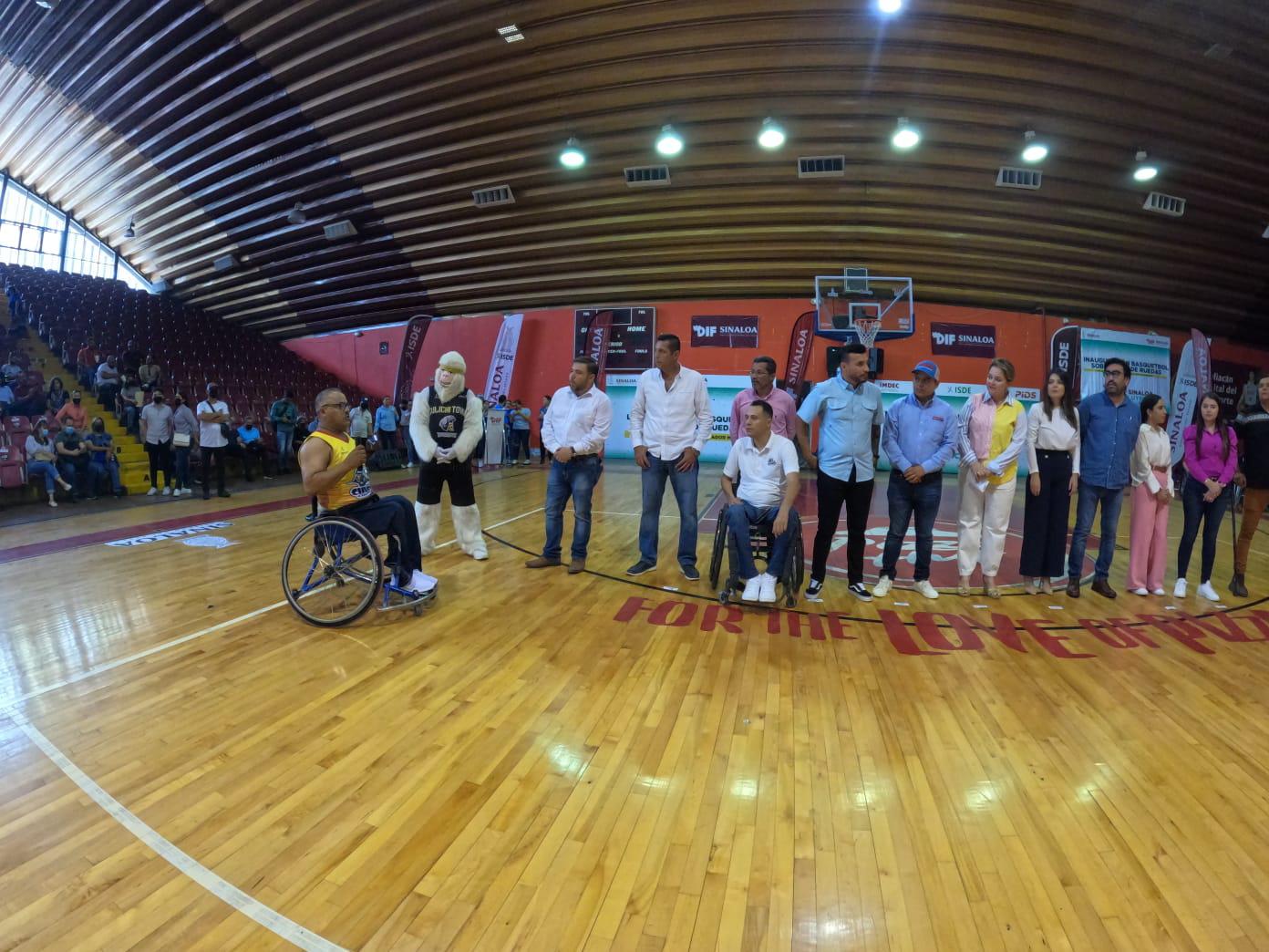 $!Inauguran en Culiacán Primer Torneo de Basquetbol en Silla de Ruedas