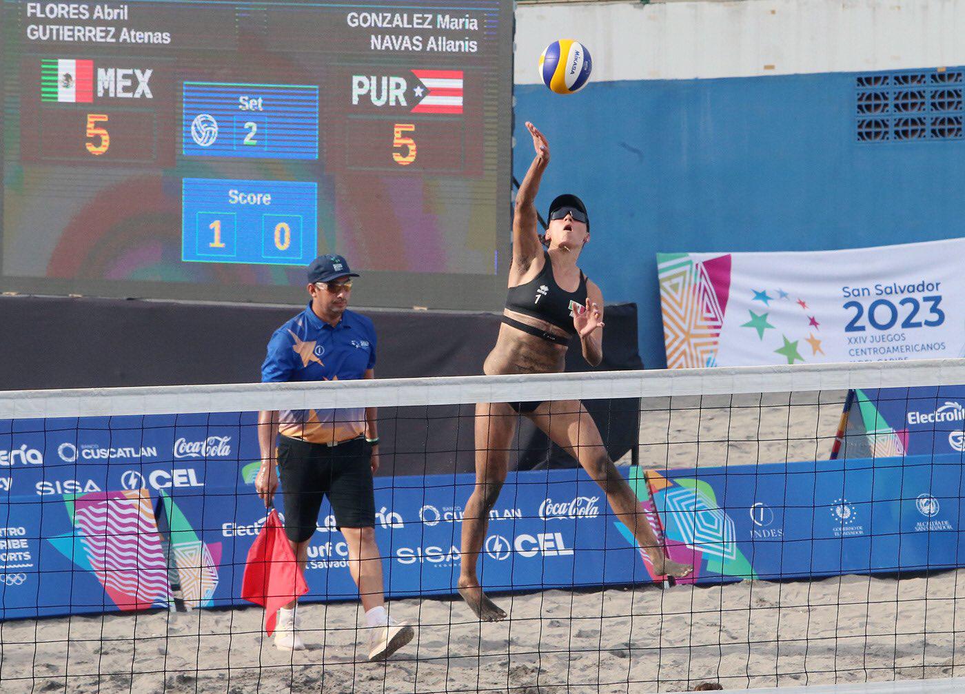 $!Sinaloense Abril Flores cae en el voleibol de playa y disputará la medalla de bronce