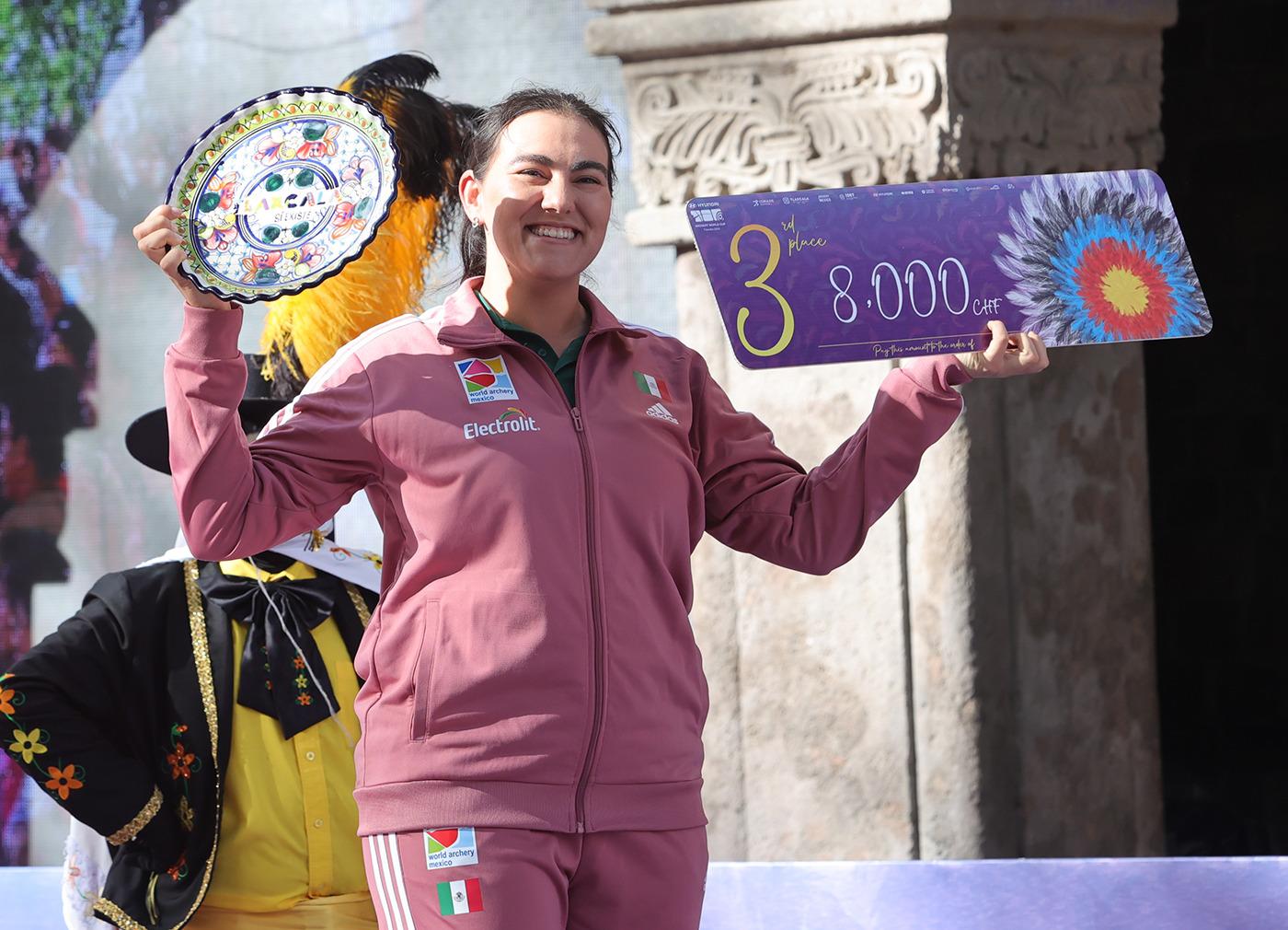 $!Alejandra Valencia se baña de bronce en la Final de Copa del Mundo Tlaxcala 2024