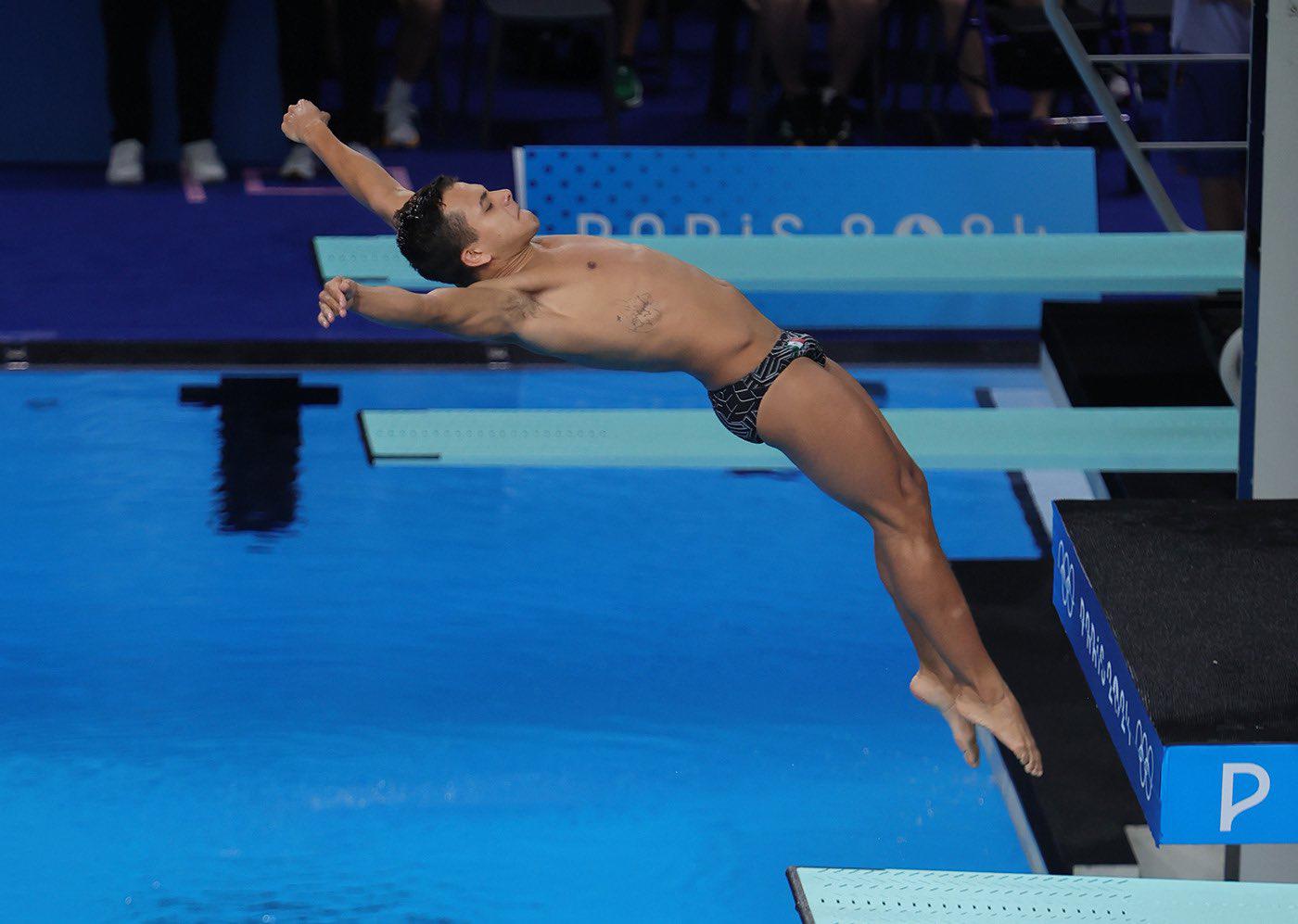 $!Osmar Olvera avanza a las semifinales de trampolín individual en París 2024