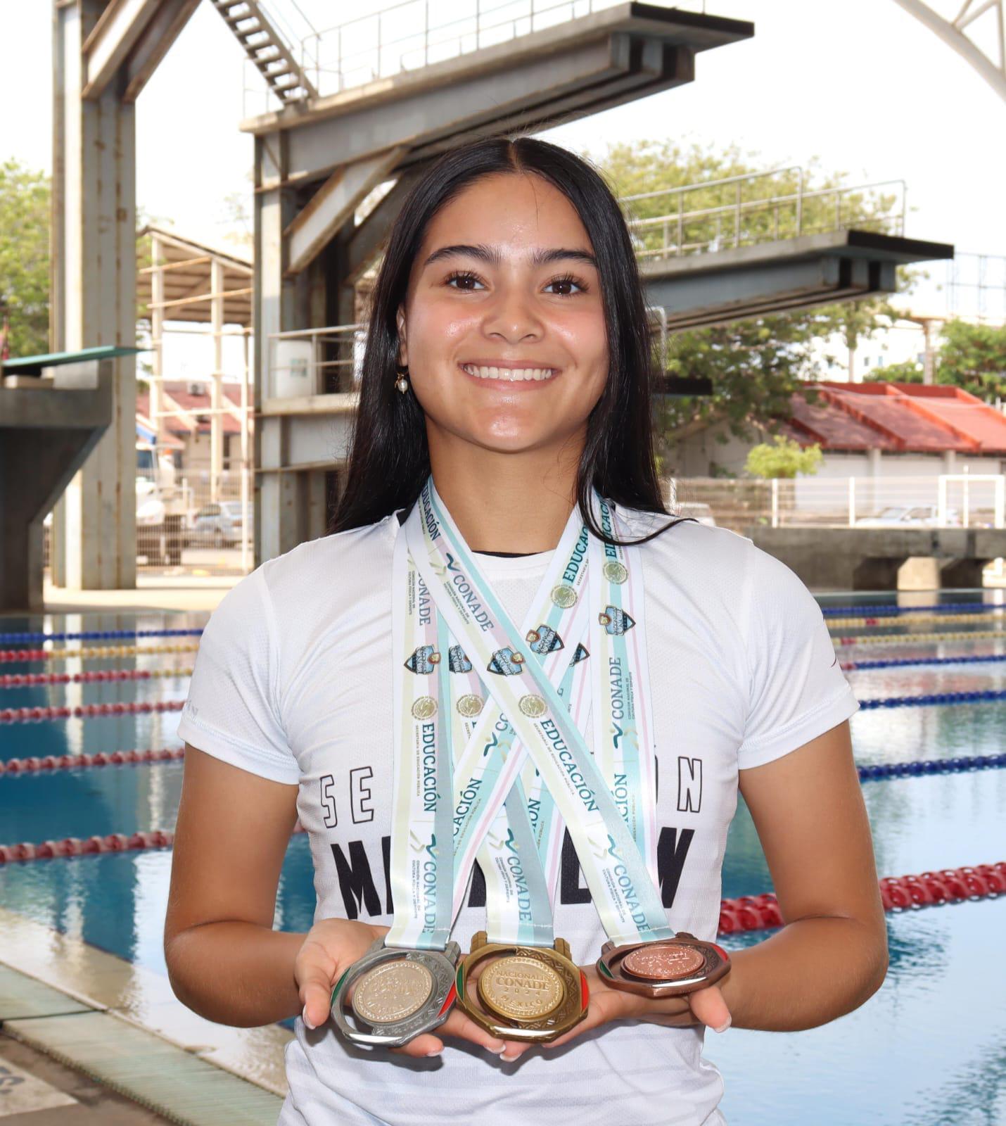 $!Fabiola Verde, contenta por los resultados de sinaloenses en Juegos Nacionales Conade