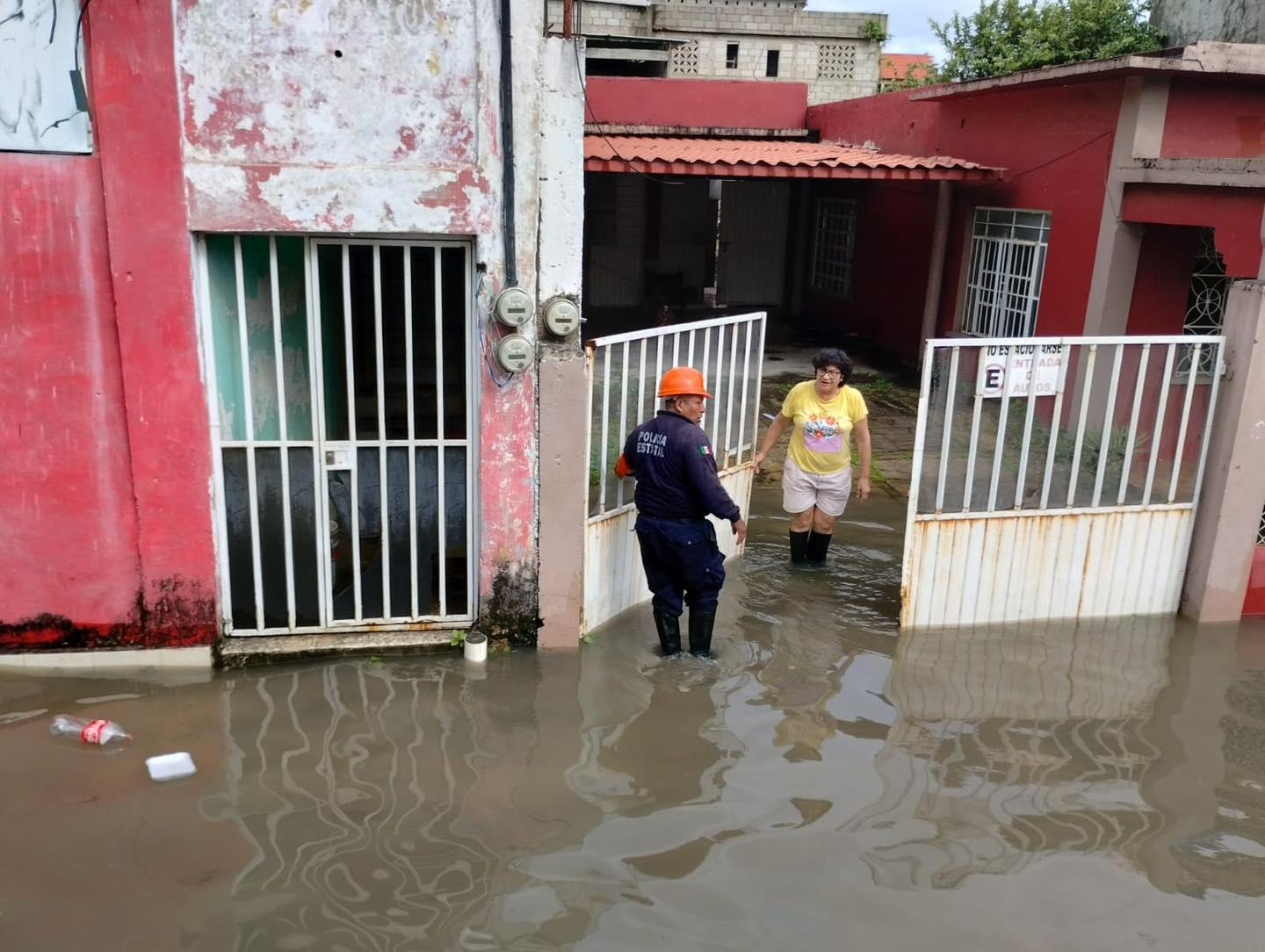 $!Desbordamiento de ríos en Veracruz deja zonas afectadas