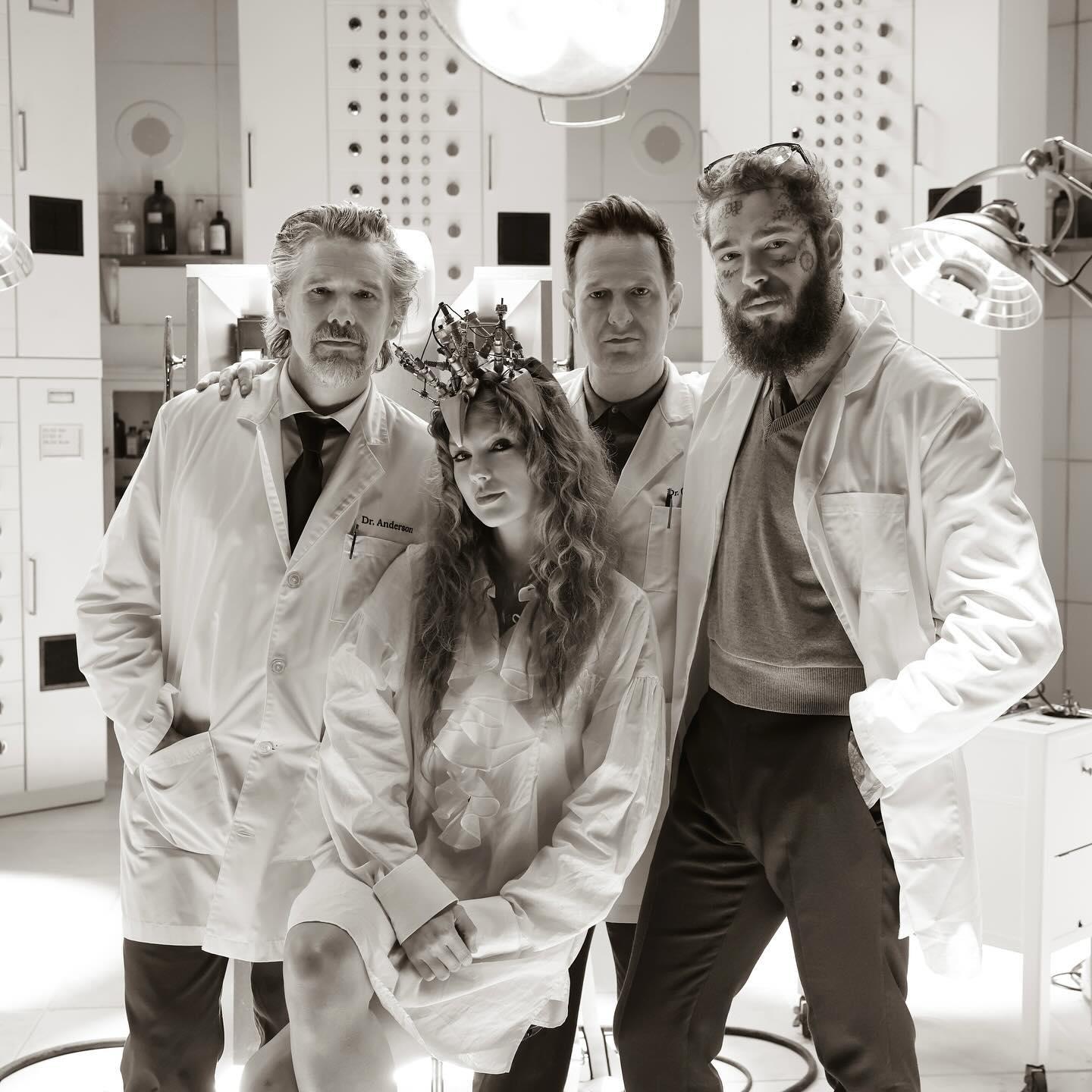 $!Los actores Ethan Hawke y Josh Charles también participan en el video junto a Taylor Swift y Post Malone.