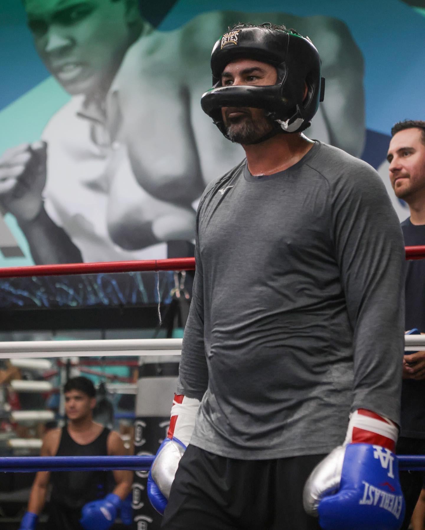 $!‘Zurdo’ Ramírez y Adrián González se entrenan juntos en el ring (FOTOS)