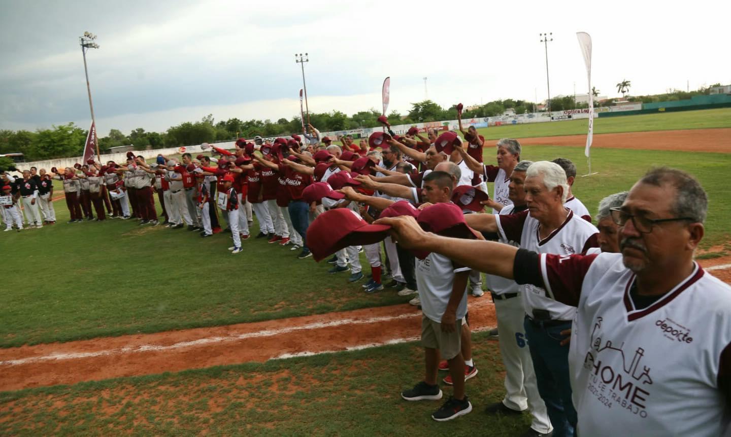 $!Firman convenio e inauguran Estatal de Beisbol 60 y Mayores