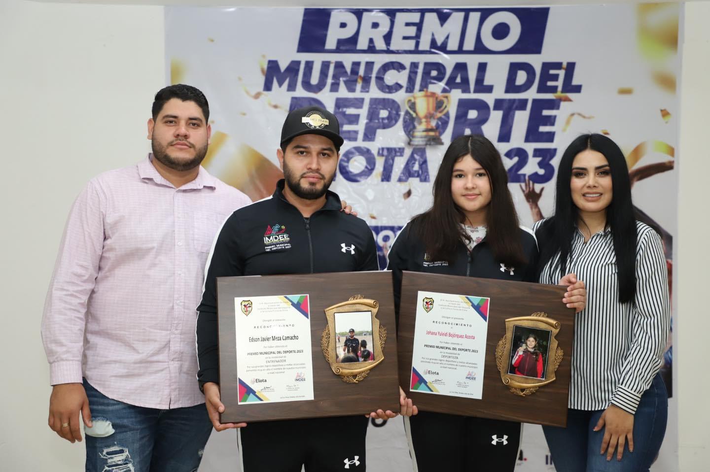 $!Johana Bojórquez es galardonada con el Premio Municipal del Deporte de Elota