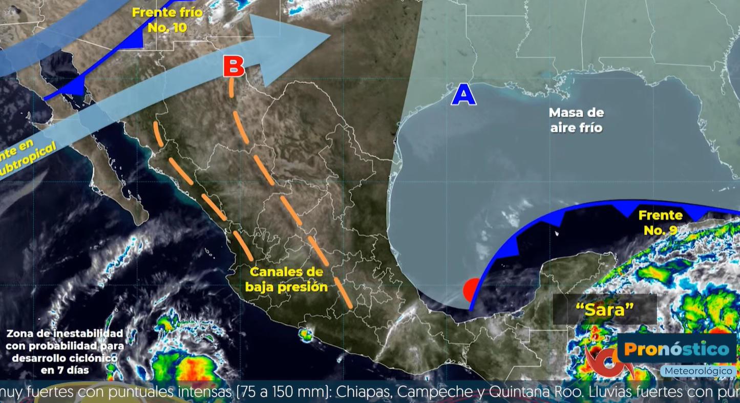 $!Alertan de frente frío y posible lluvia este domingo en Mazatlán y el sur de Sinaloa