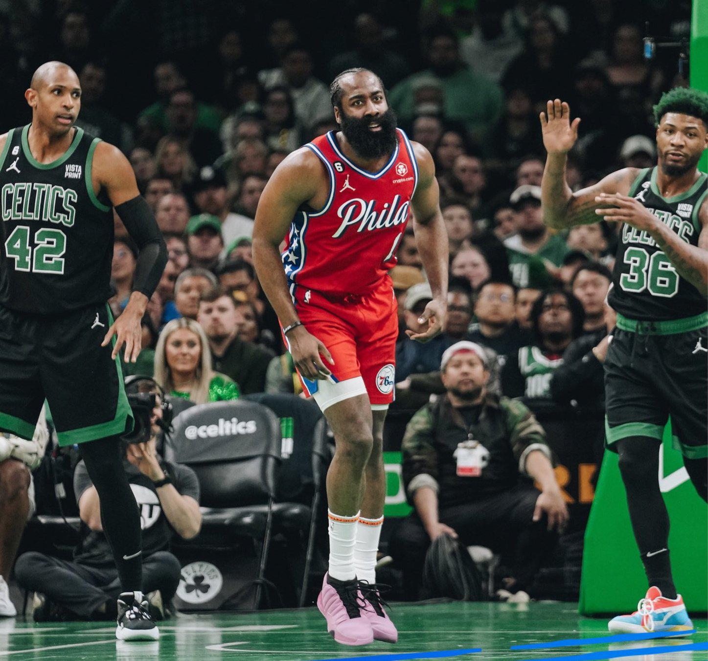 $!Sin Joel Embiid, los 76ers se apoyaron en un fenomenal James Harden para vencer a los Celtics