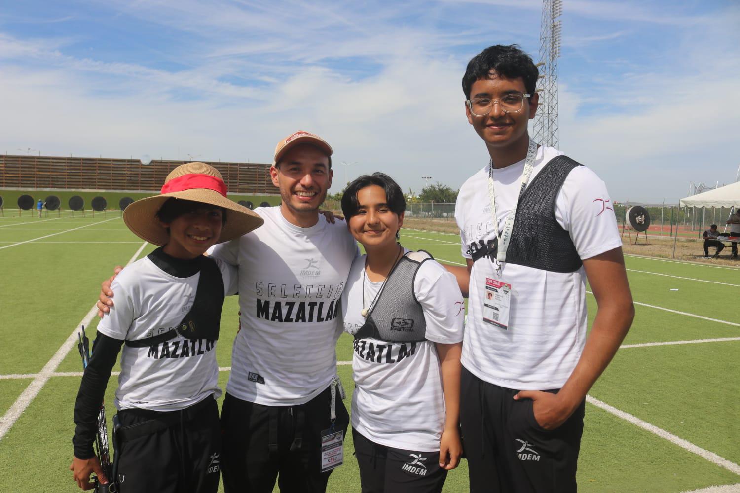 $!Se viste la selección de tiro con arco de Mazatlán de bronce, en el estatal