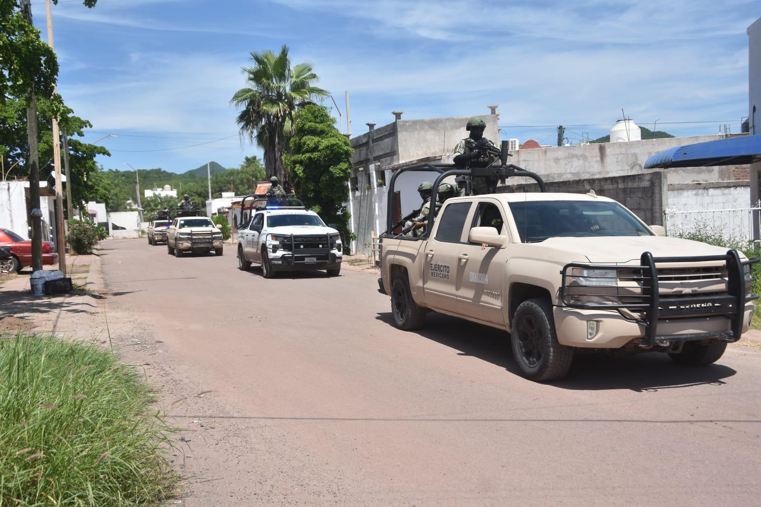 $!Arman Ejército y Marina operativo en sector Santa Fe en Culiacán; aseguran inmueble en la zona