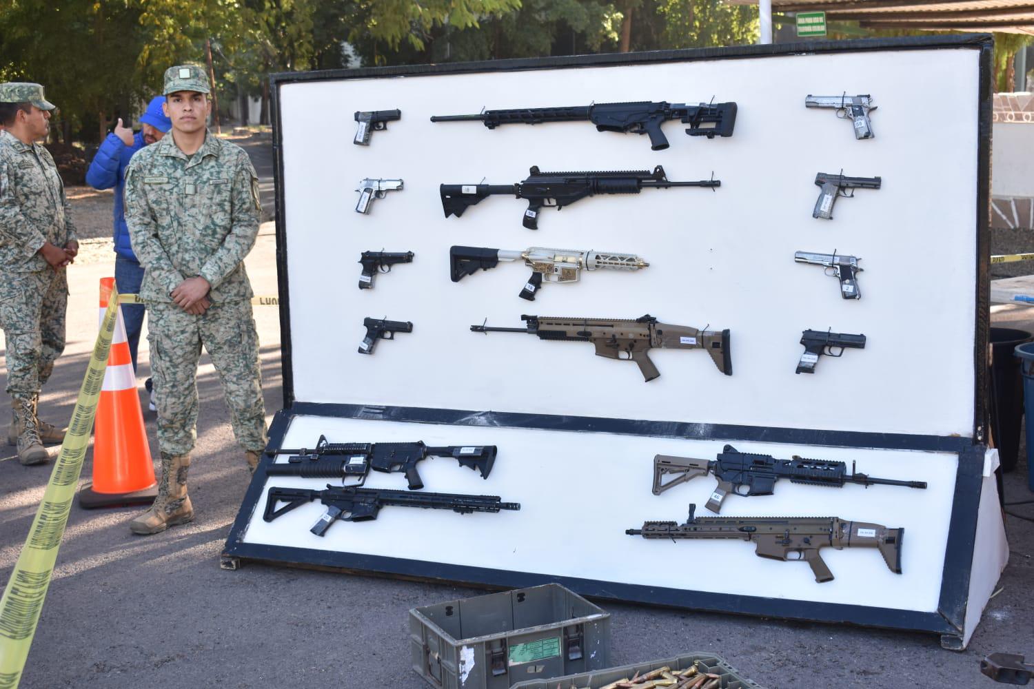 $!Destruye Ejército más de 250 armas decomisadas y donadas en campañas