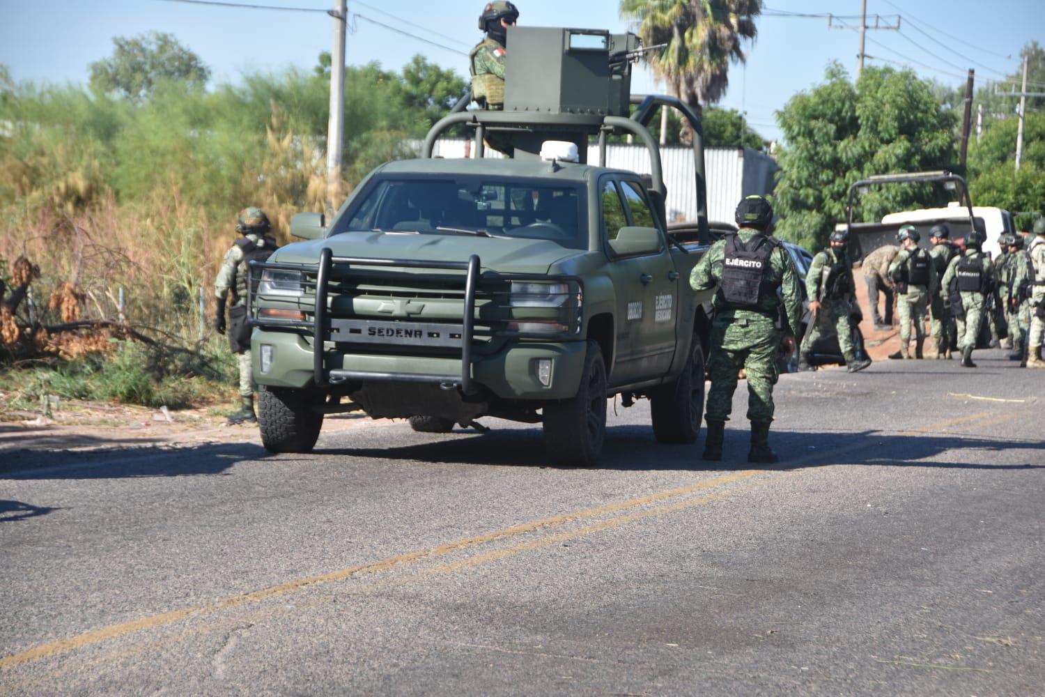 $!Agreden a militares en Campo Cuba, en Culiacán; hay un civil herido