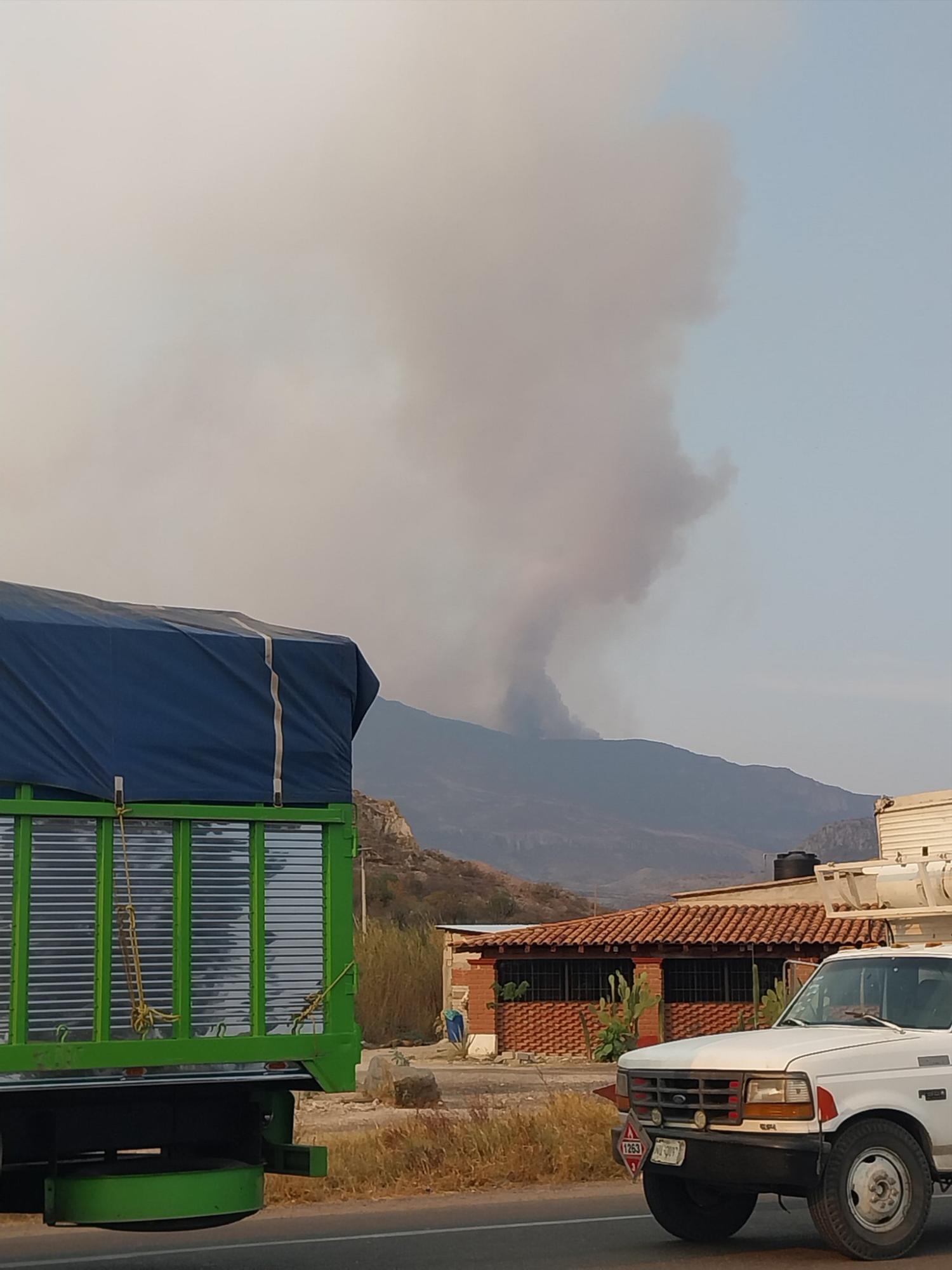 $!En Oaxaca exigen apoyo de autoridades para sofocar incendio forestal que avanza hacia cuevas históricas