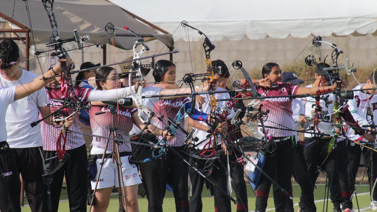 $!Se viste la selección de tiro con arco de Mazatlán de bronce, en el estatal