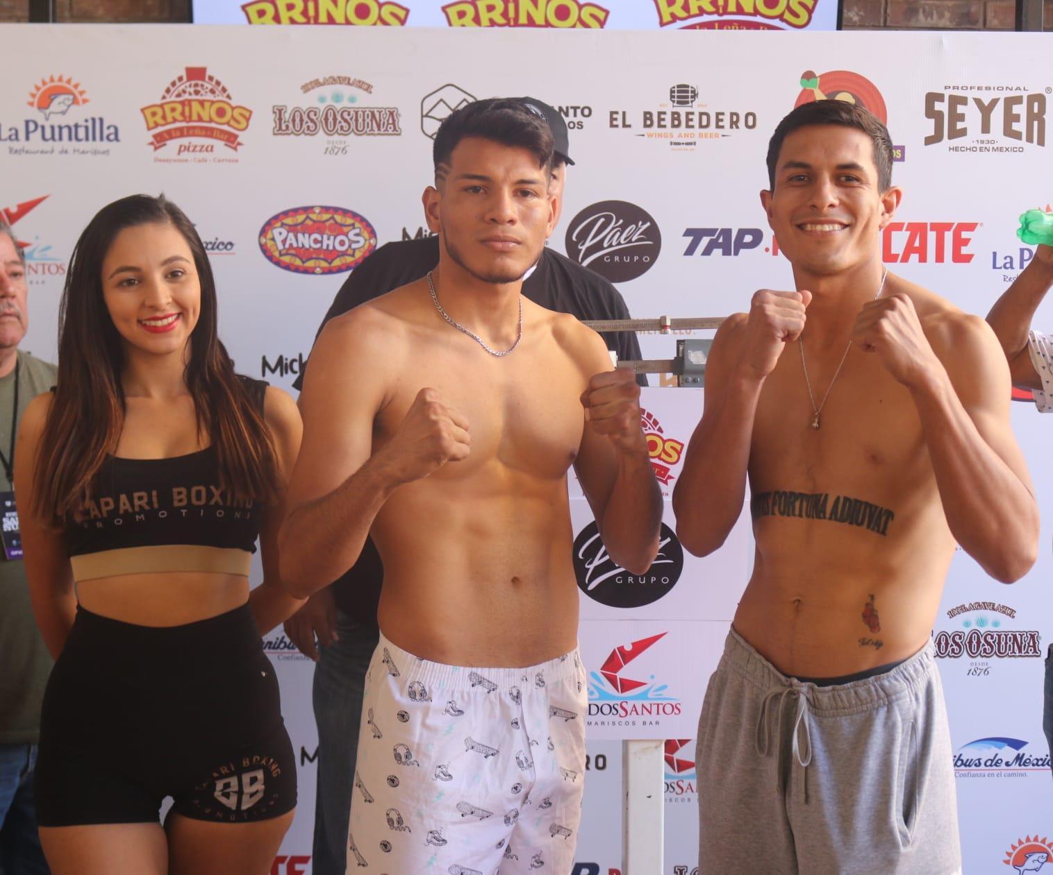 $!Pugilistas de ‘Sangre Nueva 2’ vencen a la báscula