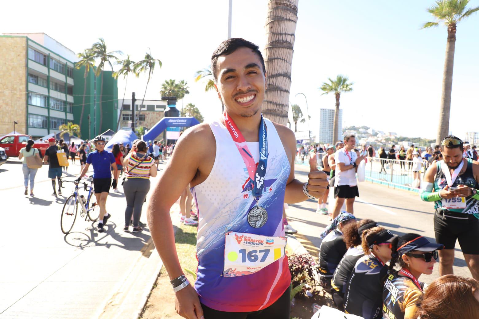 $!Alberto Márquez, de Guanajuato, ganó el segundo lugar en el Maratón.