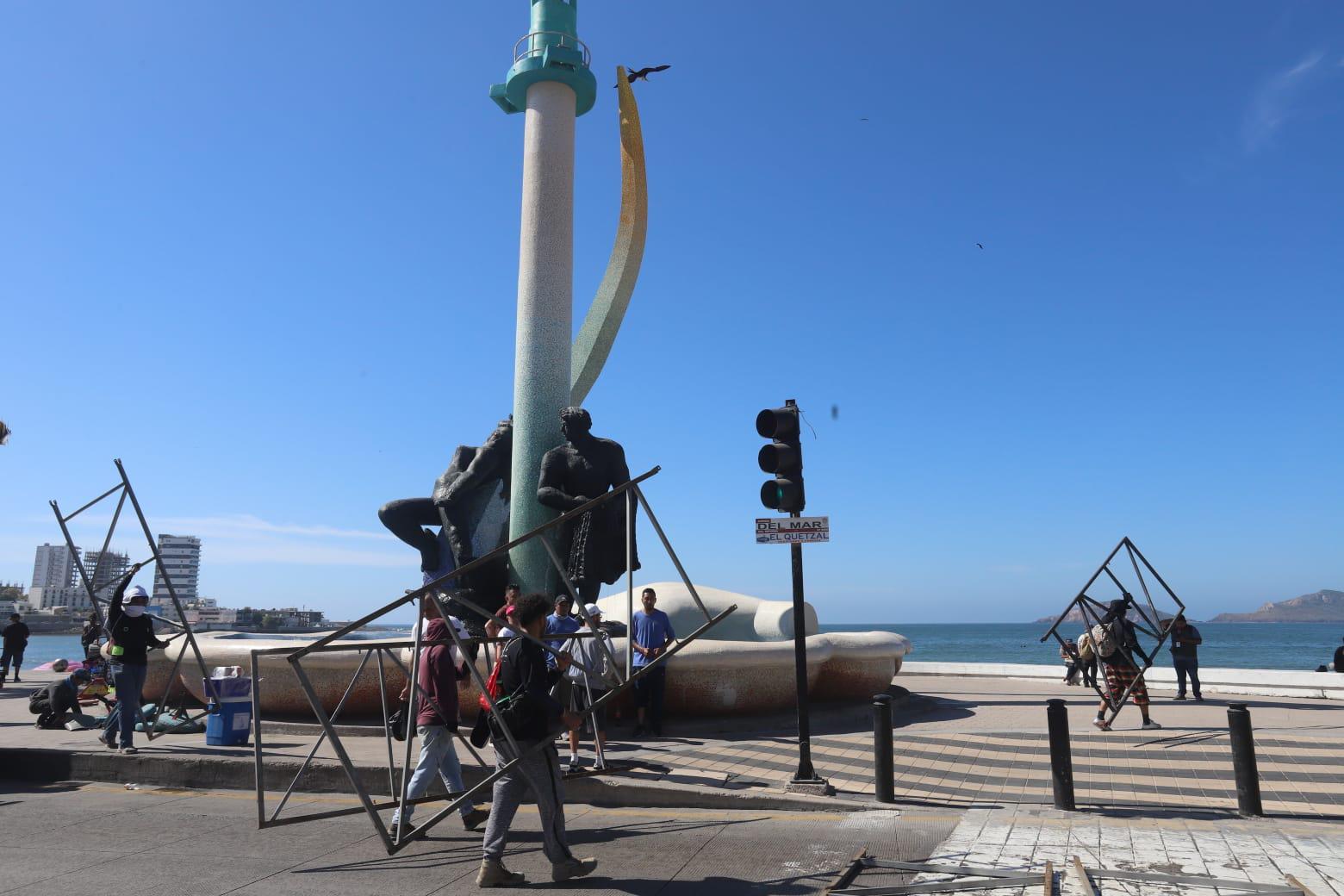 $!¡Tome precauciones! Cierran de forma parcial Avenida del Mar por trabajos para competencia deportiva